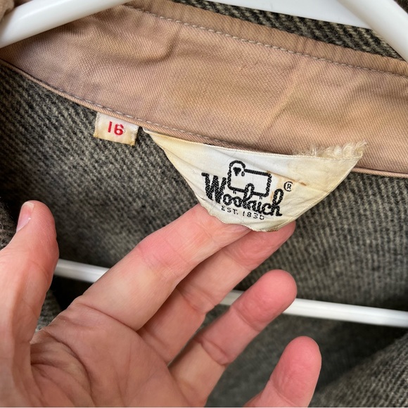 Woolrich Vintage Unisex Textured Wool Button Shirt Jacket Sz M - Picture 4 of 14